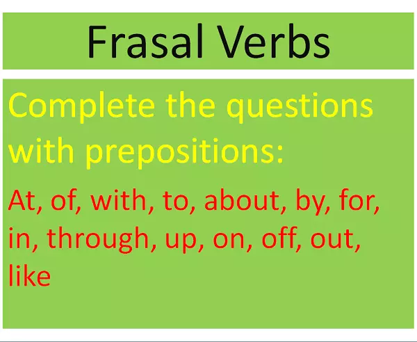 Frasal Verbs
